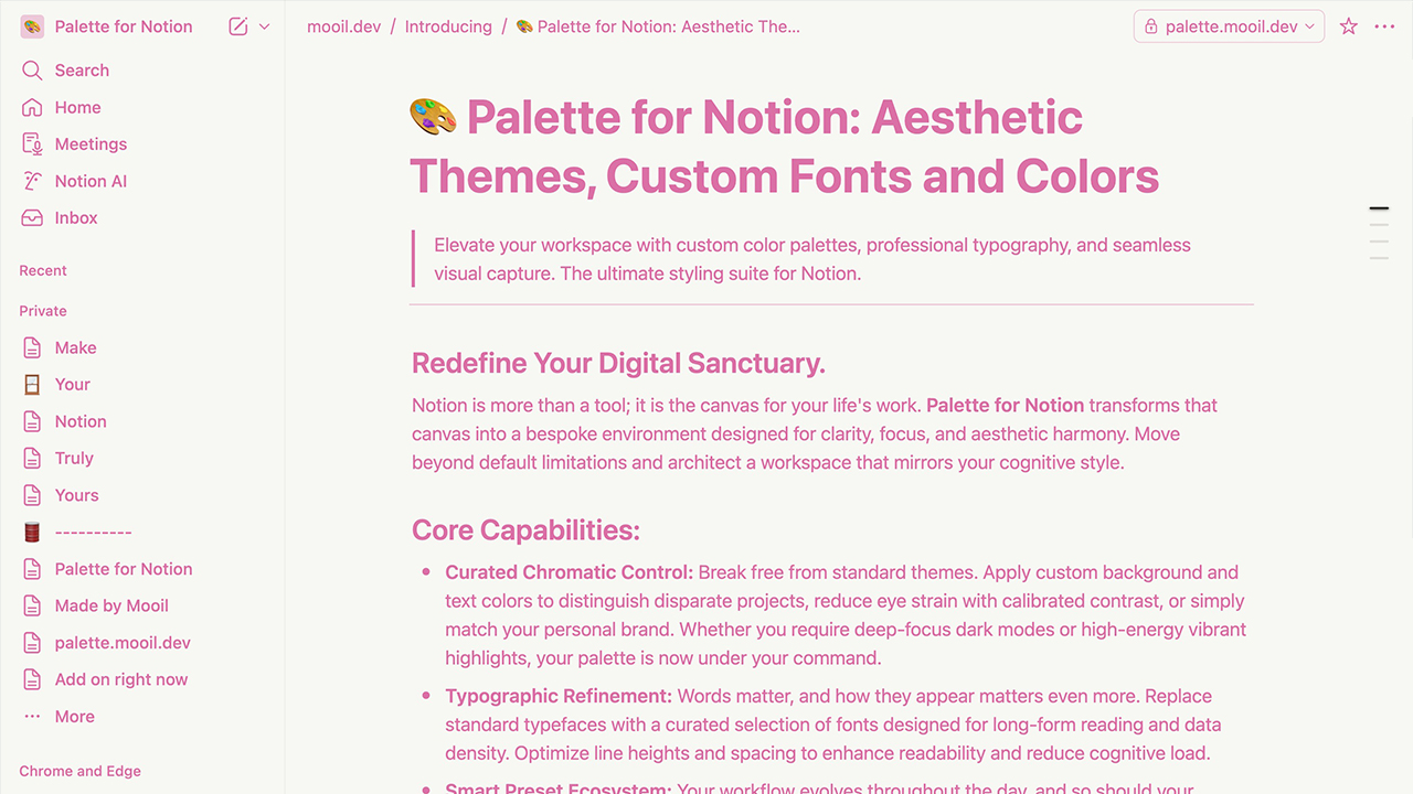 After Pink Glass Preset